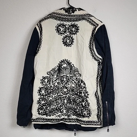 Free People Boho Embroidered Coat Jacket - Picture 8 of 8
